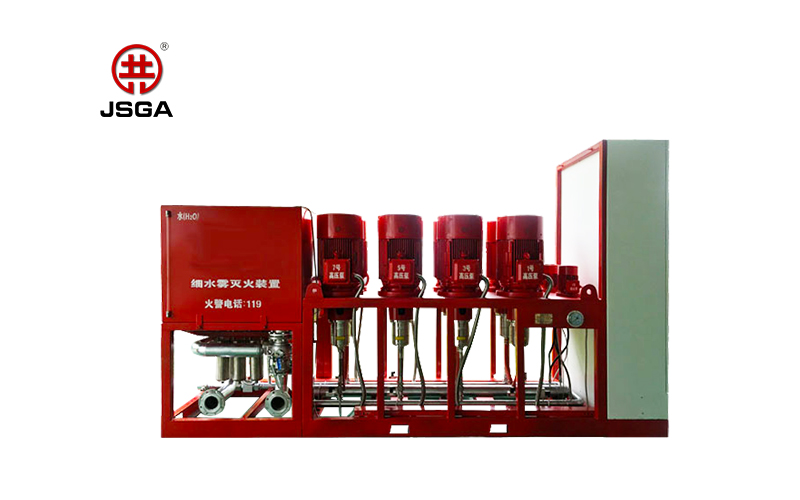 細水霧滅火系統的性能測試